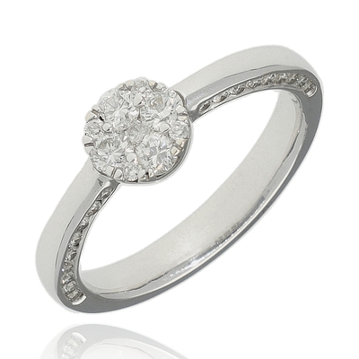 Fehér arany gyűrű 53-as méret (B19935_4I)